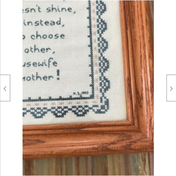 Motherhood Completed Cross Stitch Embroidery Leisure Arts #836 Framed 14x20" - Picture 4 of 5